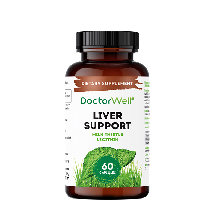 Комплекс для печени DoctorWell Liver Support, Биологически активная добавка к пище с маслом расторопши и Омега-6
Комплекс для печени DoctorWell Liver Support, Биологически активная добавка к пище с маслом расторопши и Омега-6