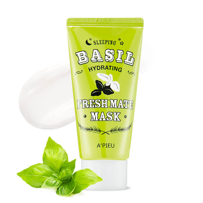 Ночная маска A'Pieu Fresh Mate Basil Hydrating Sleeping Mask, Увлажняющая ночная маска для лица с экстрактом базилика и баобаба
Ночная маска A'Pieu Fresh Mate Basil Hydrating Sleeping Mask, Увлажняющая ночная маска для лица с экстрактом базилика и баобаба
