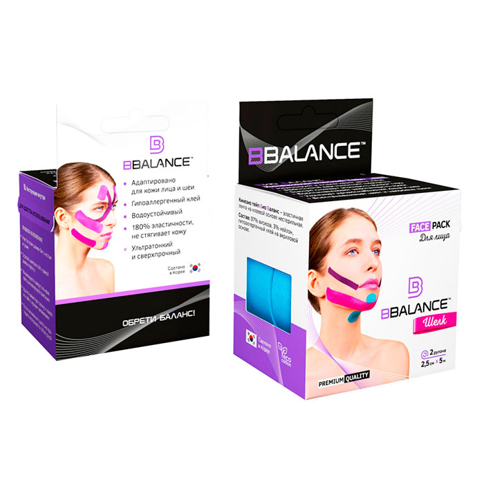 Кинезио тейп для лица BBalance Face Pack (2,5см*5м, 2 рулона) Silk - Blue, Набор из 2 косметологических кинезио тейпов для тейпирования лица
Кинезио тейп для лица BBalance Face Pack (2,5см*5м, 2 рулона) Silk - Blue, Набор из 2 косметологических кинезио тейпов для тейпирования лица