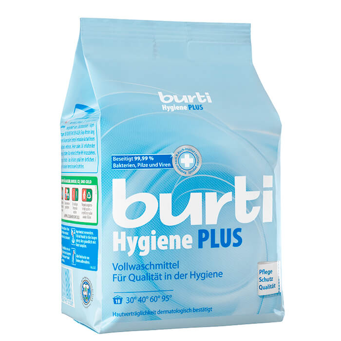 Стиральный порошок Burti Hygiene Plus, Порошок для стирки белого белья с дезинфицирующим эффектом
Стиральный порошок Burti Hygiene Plus, Порошок для стирки белого белья с дезинфицирующим эффектом
