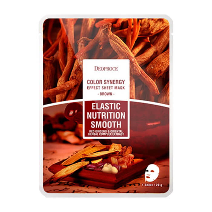 Тканевая маска Deoproce Color Synergy Effect Sheet Mask Brown, Питательная тканевая маска для выравнивания тона кожи лица
Тканевая маска Deoproce Color Synergy Effect Sheet Mask Brown, Питательная тканевая маска для выравнивания тона кожи лица