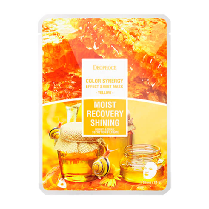 Тканевая маска Deoproce Color Synergy Effect Sheet Mask Yellow, Восстанавливающая тканевая маска для придания сияния коже лица
Тканевая маска Deoproce Color Synergy Effect Sheet Mask Yellow, Восстанавливающая тканевая маска для придания сияния коже лица