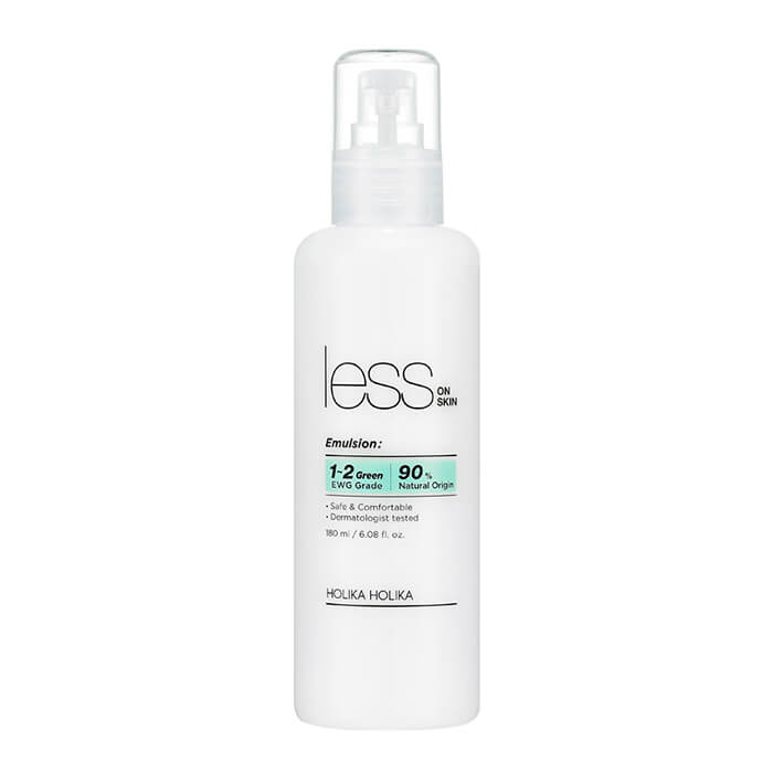 Эмульсия для лица Holika Holika Less On Skin Emulsion, Успокаивающая эмульсия для чувствительной кожи лица
Эмульсия для лица Holika Holika Less On Skin Emulsion, Успокаивающая эмульсия для чувствительной кожи лица