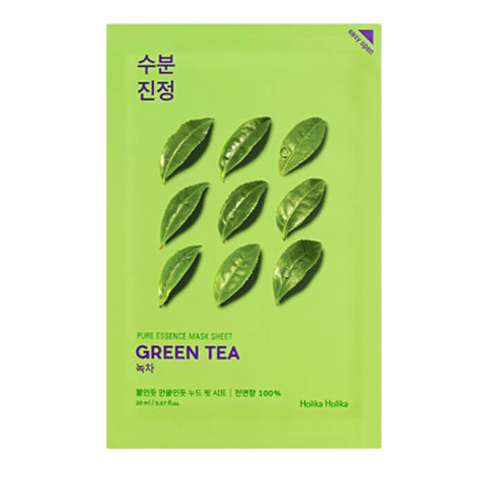 Маска для лица Holika Holika Pure Essence Mask Sheet - Green Tea, Противовоспалительная тканевая маска для лица с зелёным чаем
Маска для лица Holika Holika Pure Essence Mask Sheet - Green Tea, Противовоспалительная тканевая маска для лица с зелёным чаем
