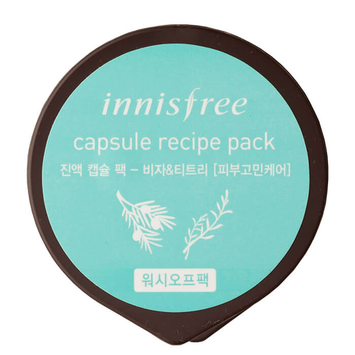 Маска для лица Innisfree Capsule Recipe Pack - Jeju Bija & Tea Tree, Капсульная маска для лица с экстрактом торреи и маслом чайного дерева
Маска для лица Innisfree Capsule Recipe Pack - Jeju Bija & Tea Tree, Капсульная маска для лица с экстрактом торреи и маслом чайного дерева