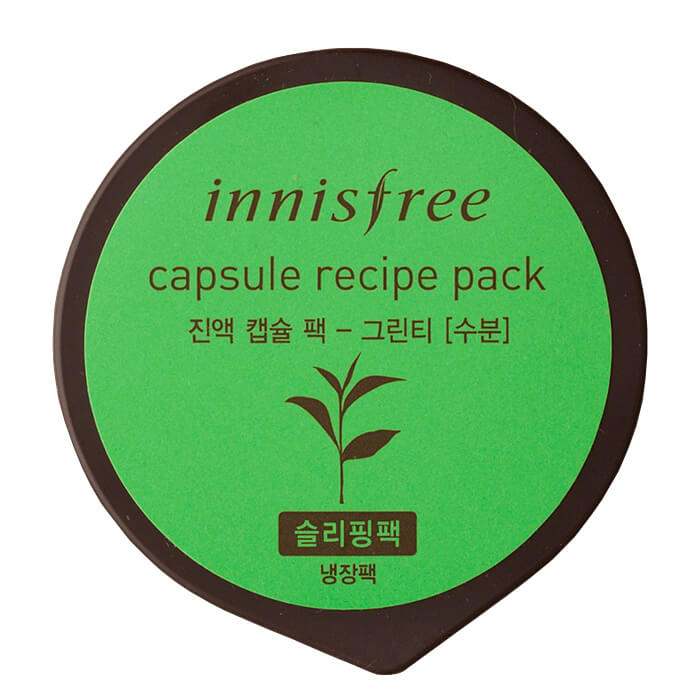 Ночная маска Innisfree Capsule Recipe Night Pack - Green Tea, Увлажняющая ночная маска для лица с экстрактом зелёного чая
Ночная маска Innisfree Capsule Recipe Night Pack - Green Tea, Увлажняющая ночная маска для лица с экстрактом зелёного чая