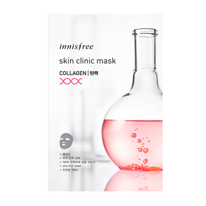 Тканевая маска Innisfree Skin Clinic Mask - Collagen, Ультратонкая листовая маска для лица с гидролизованным коллагеном
Тканевая маска Innisfree Skin Clinic Mask - Collagen, Ультратонкая листовая маска для лица с гидролизованным коллагеном