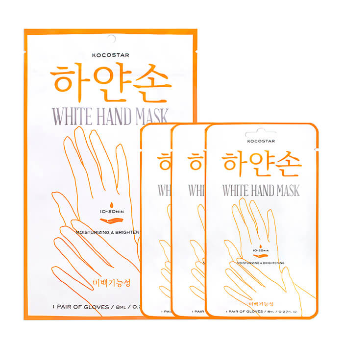 Набор масок для рук Kocostar White Hand Mask Set, Набор восстанавливающих масок для увлажнения и сияния кожи рук
Набор масок для рук Kocostar White Hand Mask Set, Набор восстанавливающих масок для увлажнения и сияния кожи рук