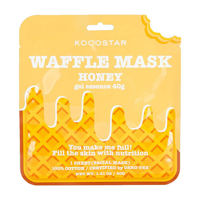 Тканевая маска Kocostar Waffle Mask Honey, Питательная вафельная маска для лица с экстрактом мёда
Тканевая маска Kocostar Waffle Mask Honey, Питательная вафельная маска для лица с экстрактом мёда