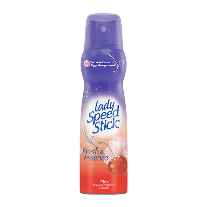 Дезодорант Lady Speed Stick Fresh & Essence Spray - Cherry Blossom, Спрей дезодорант-антиперспирант для тела с ароматом вишни
Дезодорант Lady Speed Stick Fresh & Essence Spray - Cherry Blossom, Спрей дезодорант-антиперспирант для тела с ароматом вишни