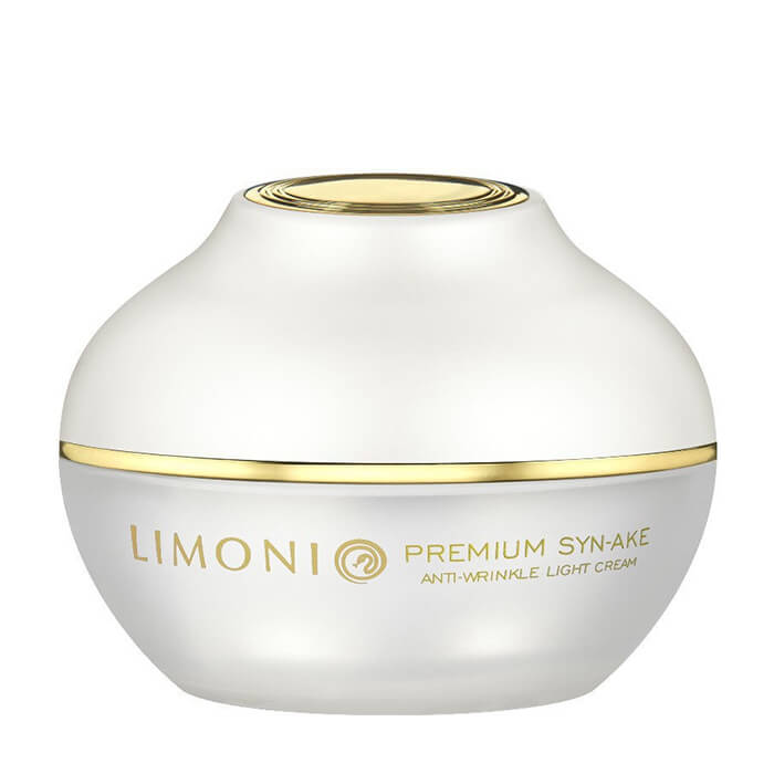 Крем для лица Limoni Premium Syn-Ake Anti-Wrinkle Cream Light, Лёгкий антивозрастной крем для кожи лица со змеиным ядом
Крем для лица Limoni Premium Syn-Ake Anti-Wrinkle Cream Light, Лёгкий антивозрастной крем для кожи лица со змеиным ядом