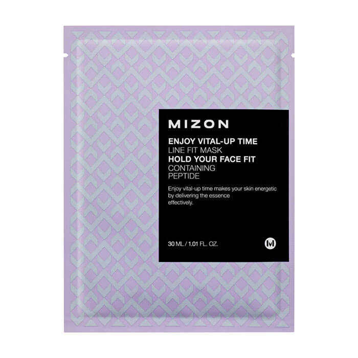 Тканевая маска Mizon Enjoy Vital-Up Time Line Fit Mask, Интенсивно увлажняющая тканевая маска для подтяжки овала лица
Тканевая маска Mizon Enjoy Vital-Up Time Line Fit Mask, Интенсивно увлажняющая тканевая маска для подтяжки овала лица