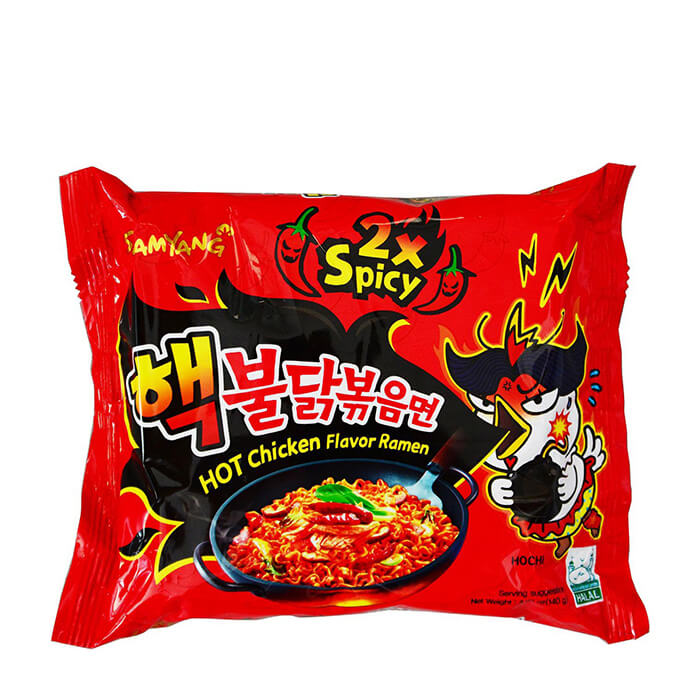 Лапша быстрого приготовления Samyang Hot Chicken Flavor Ramen 2x Spicy, Лапша быстрого приготовления со вкусом жареной курицы (очень острая)
Лапша быстрого приготовления Samyang Hot Chicken Flavor Ramen 2x Spicy, Лапша быстрого приготовления со вкусом жареной курицы (очень острая)