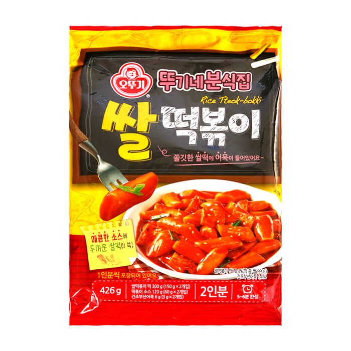 Рисовые клёцки токпокки Ottogi Rice Tteok-bokki (2 порции), Традиционные корейские рисовые клёцки токпокки с острым соусом
Рисовые клёцки токпокки Ottogi Rice Tteok-bokki (2 порции), Традиционные корейские рисовые клёцки токпокки с острым соусом