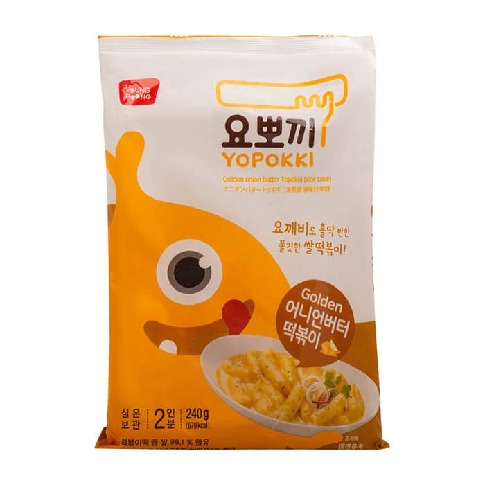 Рисовые клёцки токпокки Young Poong Golden Onion Butter Topokki (240 г), Традиционные корейские рисовые клёцки токпокки со сливочно-луковым соусом в пачке
Рисовые клёцки токпокки Young Poong Golden Onion Butter Topokki (240 г), Традиционные корейские рисовые клёцки токпокки со сливочно-луковым соусом в пачке