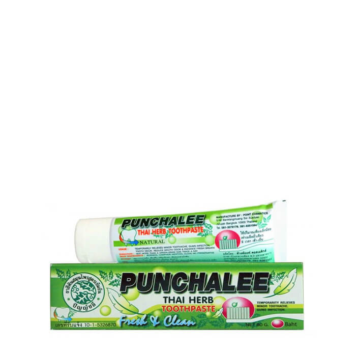 Зубная паста Punchalee Herbal Toothpaste (35 г), Органическая зубная паста с тайскими травами отбеливающая против зубного камня
Зубная паста Punchalee Herbal Toothpaste (35 г), Органическая зубная паста с тайскими травами отбеливающая против зубного камня