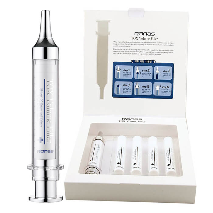 Набор филлеров Ronas TOX Volume Filler Set, Набор антивозрастных эссенций-филлеров для заполнения морщин
Набор филлеров Ronas TOX Volume Filler Set, Набор антивозрастных эссенций-филлеров для заполнения морщин