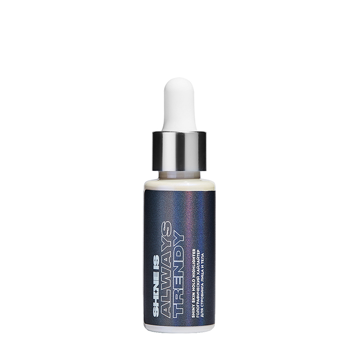 Хайлайтер для лица и тела Shine is Shiny Skin Holo Highlighter, Голографический хайлайтер-концентрат для контуринга и стробинга лица и тела
Хайлайтер для лица и тела Shine is Shiny Skin Holo Highlighter, Голографический хайлайтер-концентрат для контуринга и стробинга лица и тела