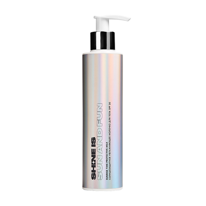Солнцезащитное молочко Shine is Sunrise Time Protective Milk SPF 30, Солнцезащитное молочко для защиты и дополнительного увлажнения кожи тела
Солнцезащитное молочко Shine is Sunrise Time Protective Milk SPF 30, Солнцезащитное молочко для защиты и дополнительного увлажнения кожи тела