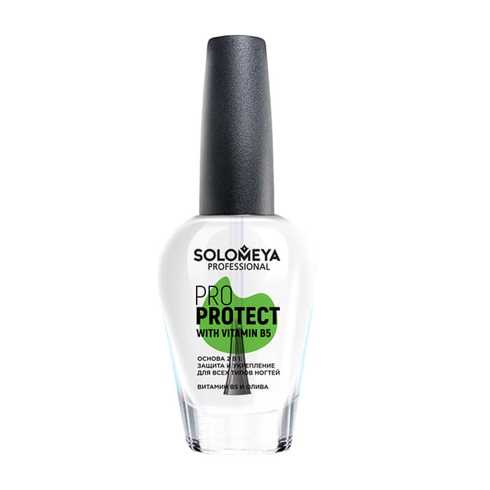 База для ногтей Solomeya Pro Protect with Vitamin B5, Увлажняющая основа с витамином В5 и оливой для восстановления ногтевой пластины
База для ногтей Solomeya Pro Protect with Vitamin B5, Увлажняющая основа с витамином В5 и оливой для восстановления ногтевой пластины