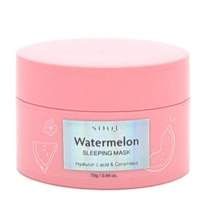 Ночная маска SOQU Watermelon Sleeping Mask, Интенсивно увлажняющая ночная маска для кожи лица с экстрактом арбуза
Ночная маска SOQU Watermelon Sleeping Mask, Интенсивно увлажняющая ночная маска для кожи лица с экстрактом арбуза