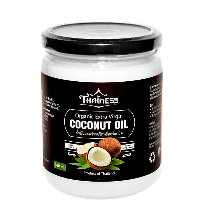 

Кокосовое масло Thainess Organic Extra Virgin Coconut Oil (480 мл), Натуральное нерафинированное кокосовое масло первого холодного отжима