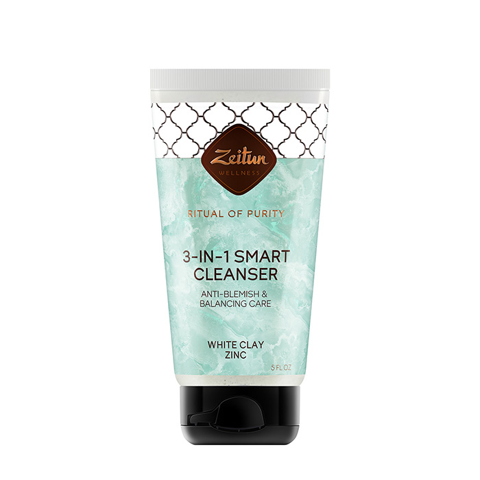 Гель для умывания Zeitun Ritual of Purity 3-in-1 Smart Cleanser, Гель 3-в-1 с белой глиной и цинком для глубокого очищения кожи лица с себорегулирующим действием
Гель для умывания Zeitun Ritual of Purity 3-in-1 Smart Cleanser, Гель 3-в-1 с белой глиной и цинком для глубокого очищения кожи лица с себорегулирующим действием