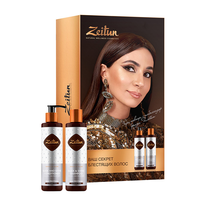 Набор для волос Zeitun Ritual of Glow "Экспресс-ритуал сияния", Подарочный набор для гладкости и блеска волос с пептидами шёлка
Набор для волос Zeitun Ritual of Glow "Экспресс-ритуал сияния", Подарочный набор для гладкости и блеска волос с пептидами шёлка