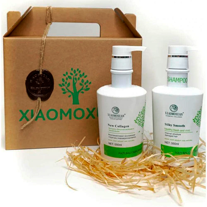 Набор для волос Xiaomoxuan New Collagen 2 Set, Набор из маски и шампуня с коллагеном для восстановления волос
Набор для волос Xiaomoxuan New Collagen 2 Set, Набор из маски и шампуня с коллагеном для восстановления волос