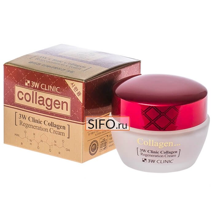 Крем для лица 3W Clinic Collagen Regeneration Cream