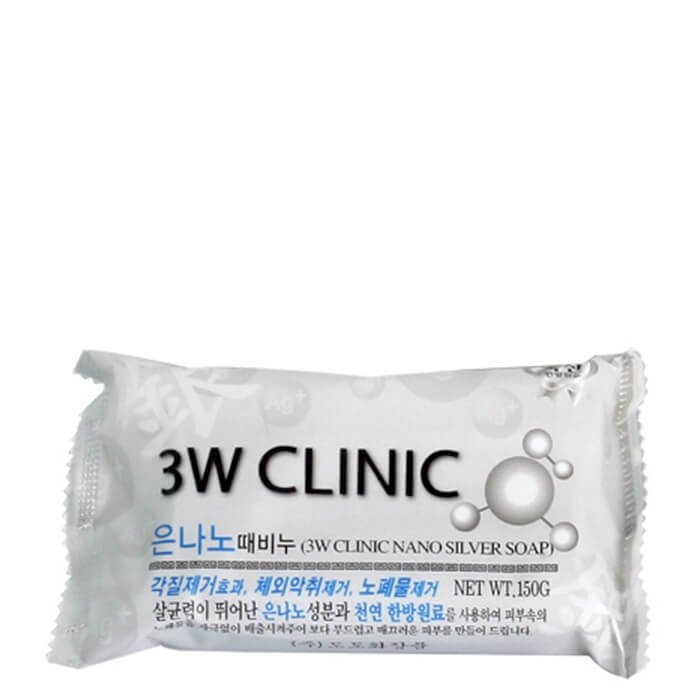 Мыло для лица и тела 3W Clinic Nano Silver Soap