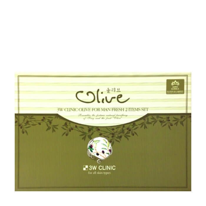 Набор для лица 3W Clinic Olive For Man Fresh 2 Items Set