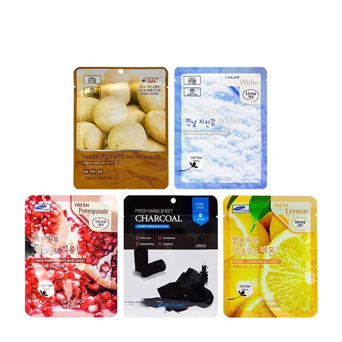 Набор тканевых масок 3W Clinic Fresh Mask Sheet Set #2 (5 шт.)