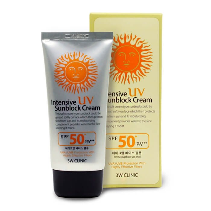 Солнцезащитный крем 3W Clinic Intensive UV Sun Block Cream
