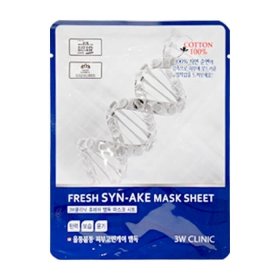 Тканевая маска 3W Clinic Fresh Syn-ake Mask Sheet