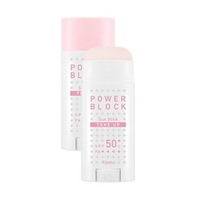 Солнцезащитный стик A'pieu Power Block Tone Up Sun Stick Pink