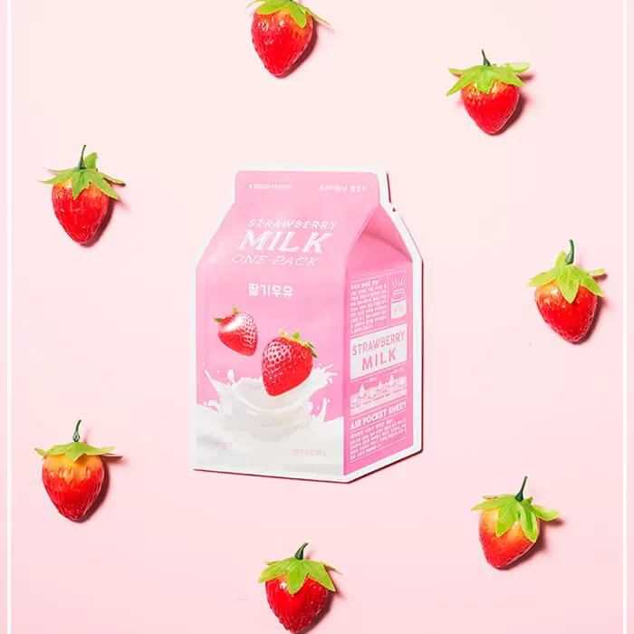 Тканевая маска A'Pieu Strawberry Milk One-Pack