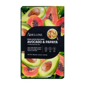 Тканевая маска Adelline Fresh Detox Face Mask Avocado & Papaya