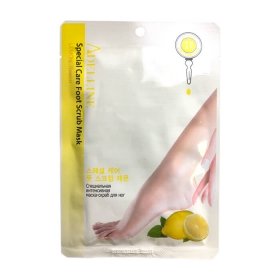 Маска-скраб для ног Adelline Special Care Foot Scrub Mask - Lemon