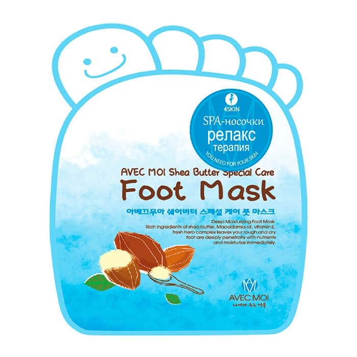 Маска для ног Avec Moi Shea Butter Special Care Foot Mask