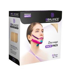 Кинезио тейп для лица BBTape Face Pack (2,5см*17м, 2 рулона)