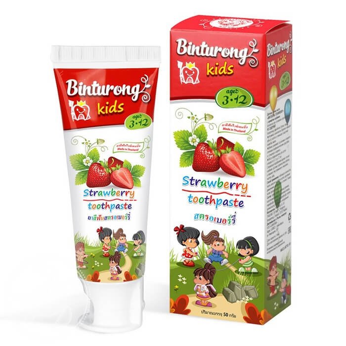 Детская зубная паста Binturong Strawberry Toothpaste