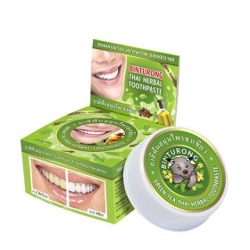 Зубная паста Binturong Green tea Thai Herbal Toothpaste