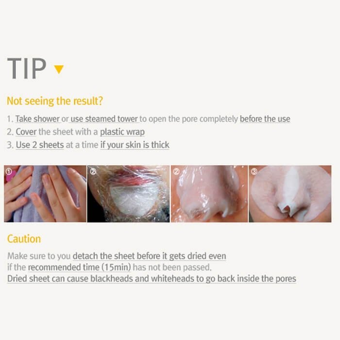 Салфетки от чёрных точек Ciracle Pore Control Blackhead Off Sheet