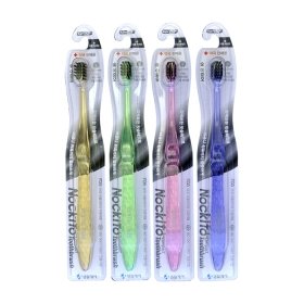 Зубная щётка Co Arang Nano Charcoal Toothbrush (супермягкая и мягкая щетина, с прямой ручкой)
