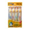 Набор зубных щёток Co Arang Nano Gold Toothbrush Set (4 шт.)