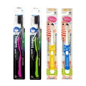 Набор зубных щёток Co Arang Family Toothbrush Set 2 (4 шт.)
