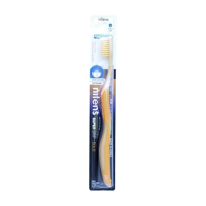 Зубная щётка Co Arang Nano Gold Toothbrush (мягкая и средняя щетина)