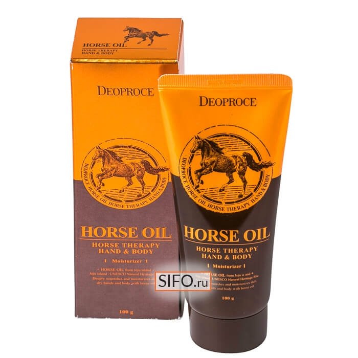 Крем с лошадиным жиром Deoproce Hand & Body Horse Oil