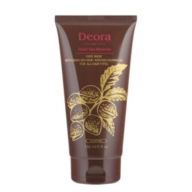 Маска для волос Deora Hair Mask With Dead Sea Mud & Macadamia Oil